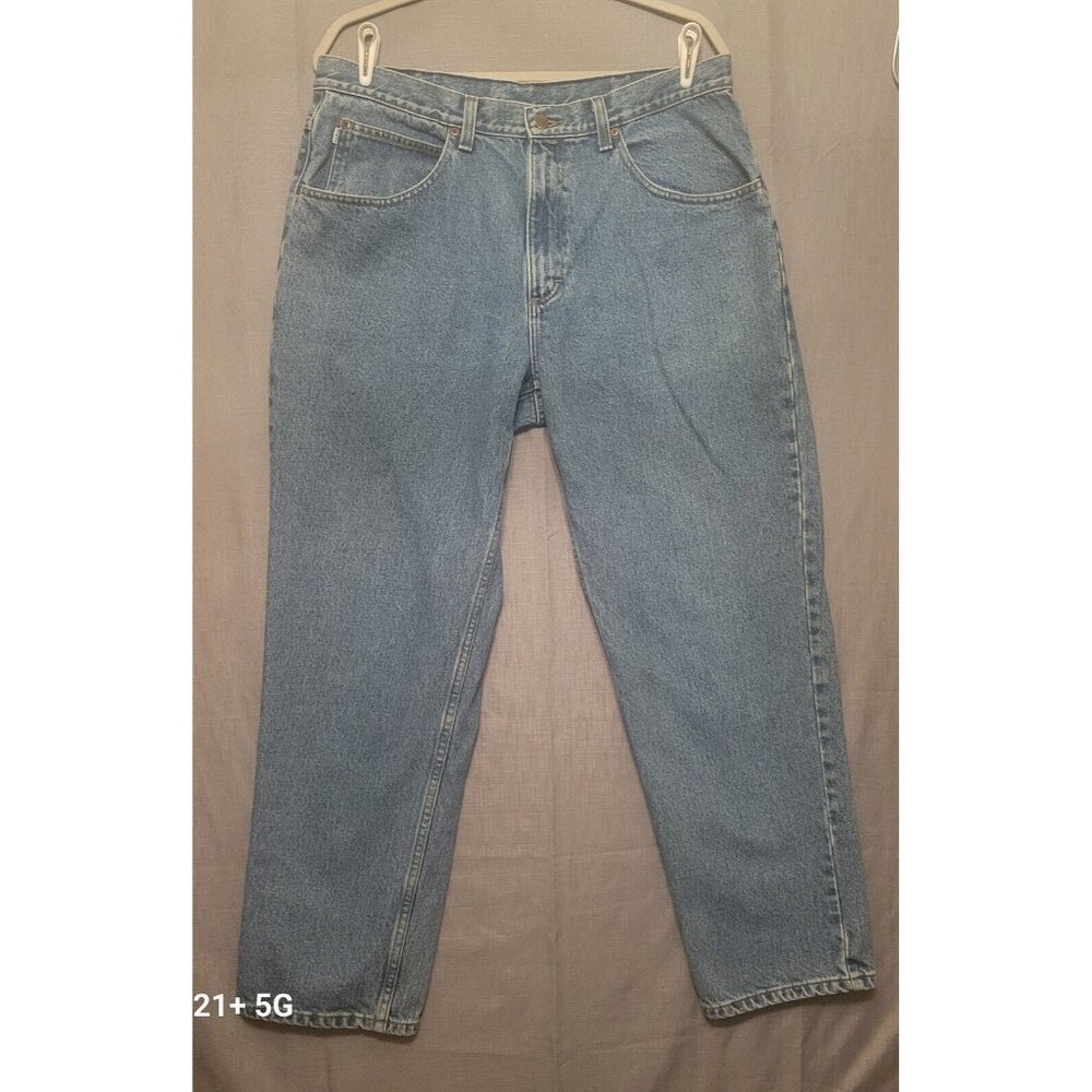 L. L. Bean Jeans Mens 36x30 Blue 100% Cotton Relaxed Fit